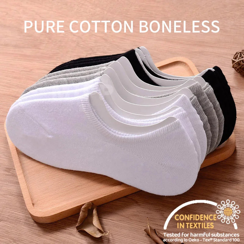 5 pairs of boys girls children  soft invisible socks low  casual cotton leisure sailing anti-skid stealth non-display