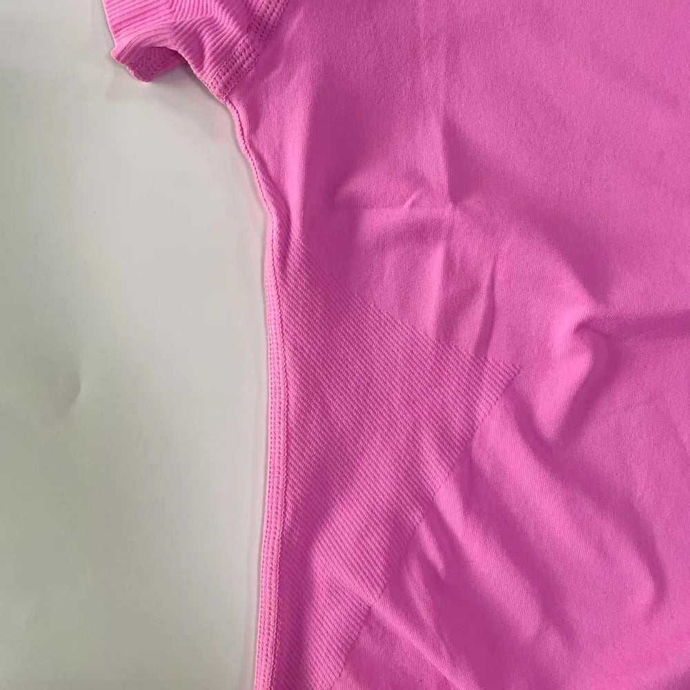 2 Piece Sets Women Outfit Longline Short Sleeve Gym Crop Top High Waist Workout Shorts Sports Suit Fitness Clothes Yoga Set