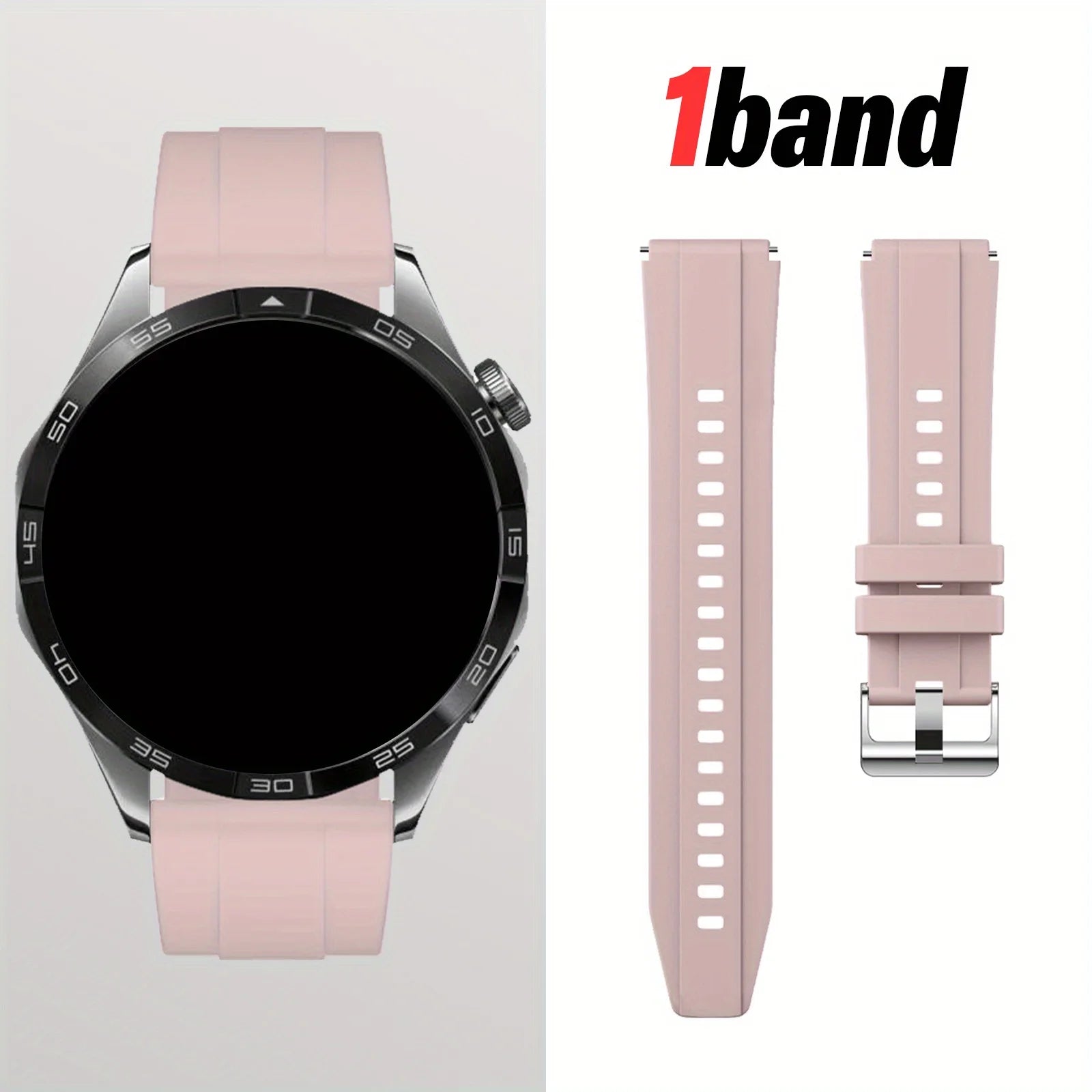 18/22mm Quick-Release Strap for Huawei Watch GT4, Soft Expandable Multi-Color, Minimalist Durable Smartwatch Accessory