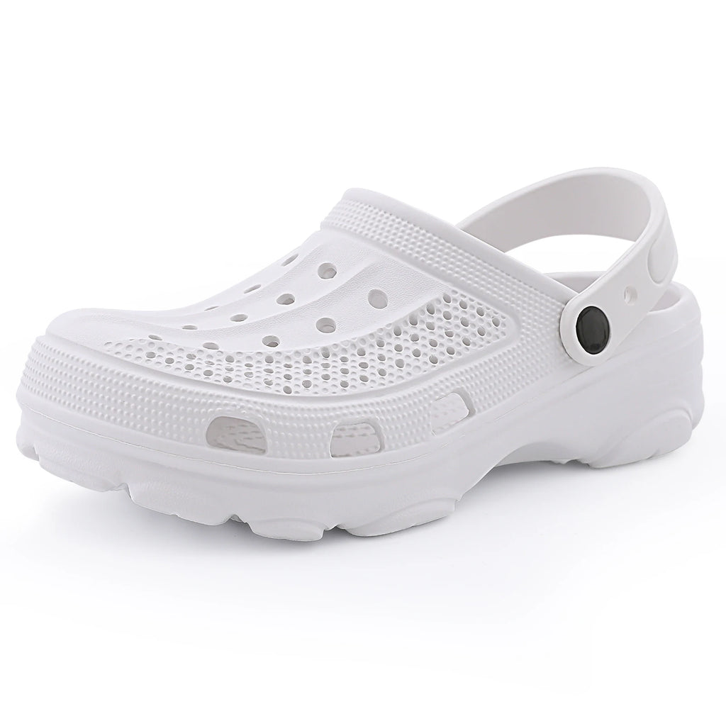 Smile Pop Casual Men Clogs Slippers Band Summer Slippers Outdoor Non-slip Beach Cozy Men Shoes Soft EVA Home Breathable Slippers