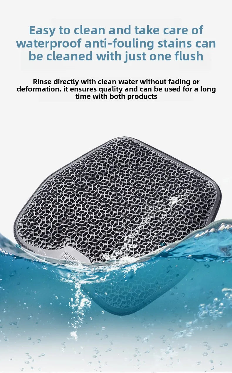 Honeycomb Design Gel Cushion Breathable, Soft and Easy to Clean Provides Comfortable Support Elastic Gel Car Seat Cushion