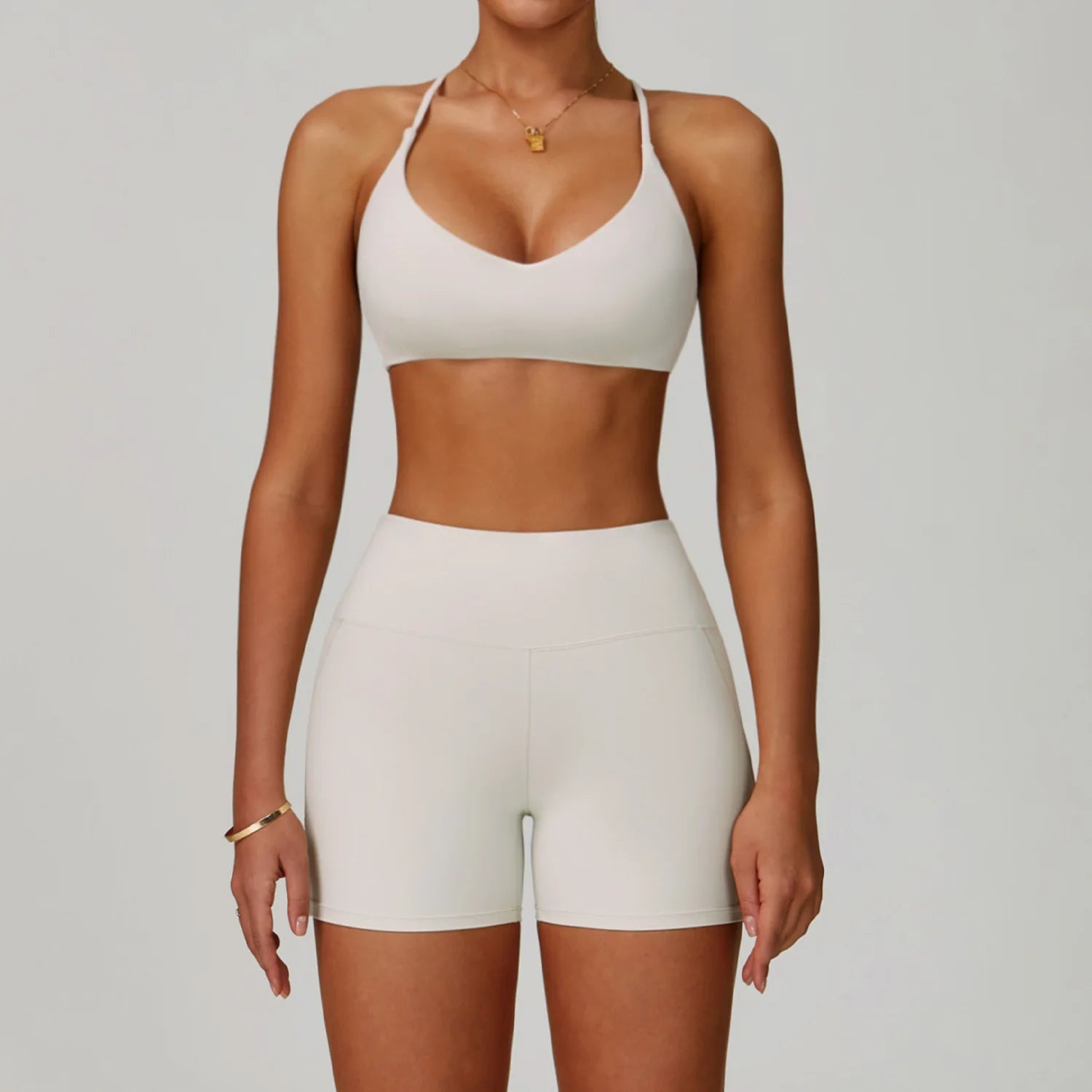Hearuisavy Women's Running Comfort 2Pcs Sports Pants Set High Waist Push Up Workour Sportswear Casual Cycling Jogging Yoga Bras