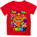 Summer Game Sprunki Incredibox Cartoon Print Cotton Kids T-Shirts Boys Casual Short Sleeve Baby Girls Clothes Children Tee Tops