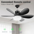 30W Ceiling Fan Light E27 with Remote LED Dimming Function Suitable for Living Room Study and Home use 85-265V