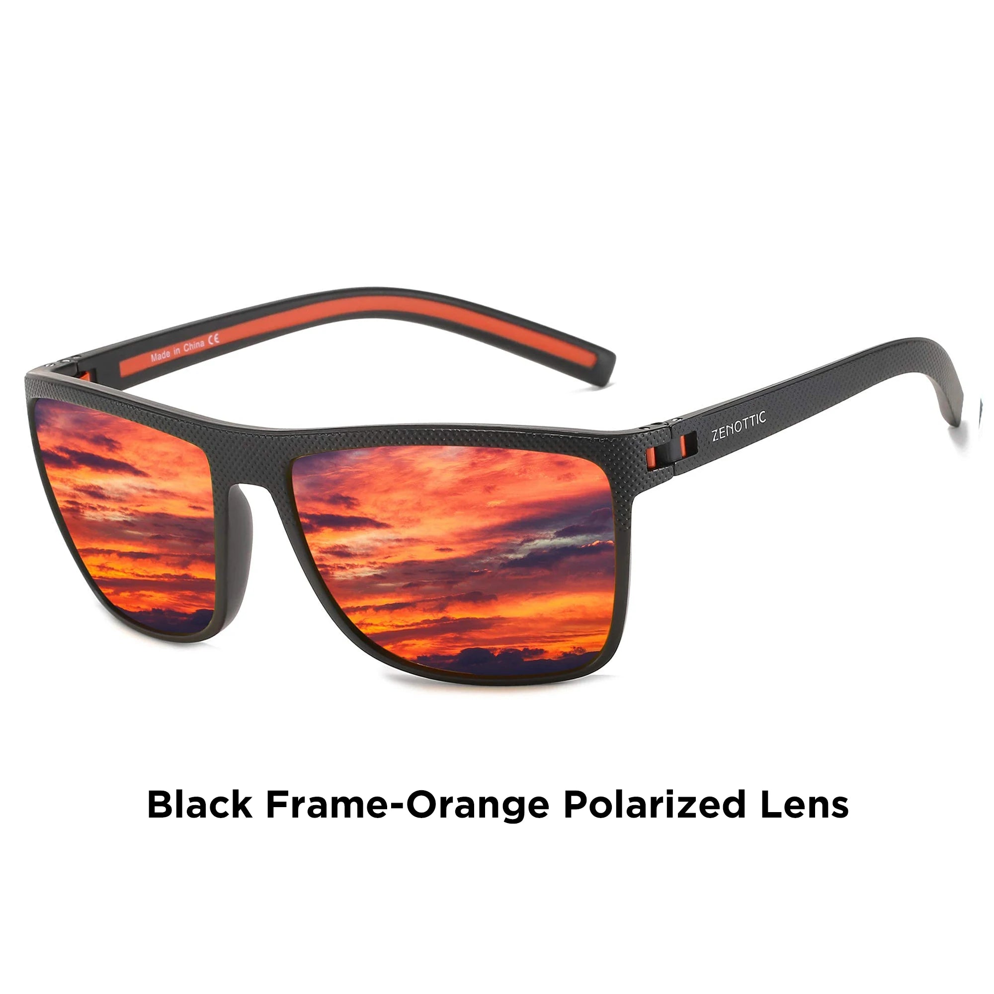 ZENOTTIC Fashion Polarized Sunglasses Shade for Women Men Lightweight TR90 Frame UV400 Protection Square Sun Glasses