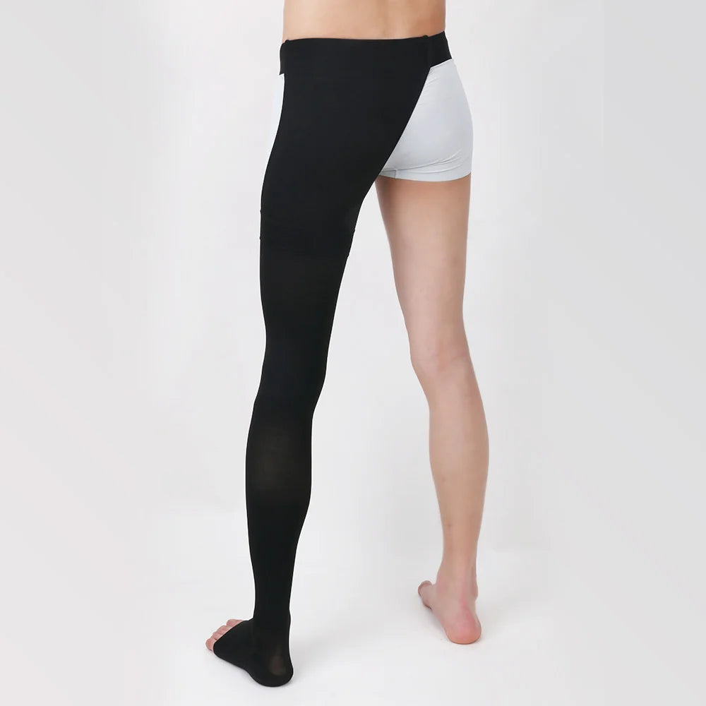 Legbeauty 20-30mmHg Medical Thigh High Compression Stockings Unisex Open Toe Varicose Veins Sock Single Leg Lymphedema Pantyhose