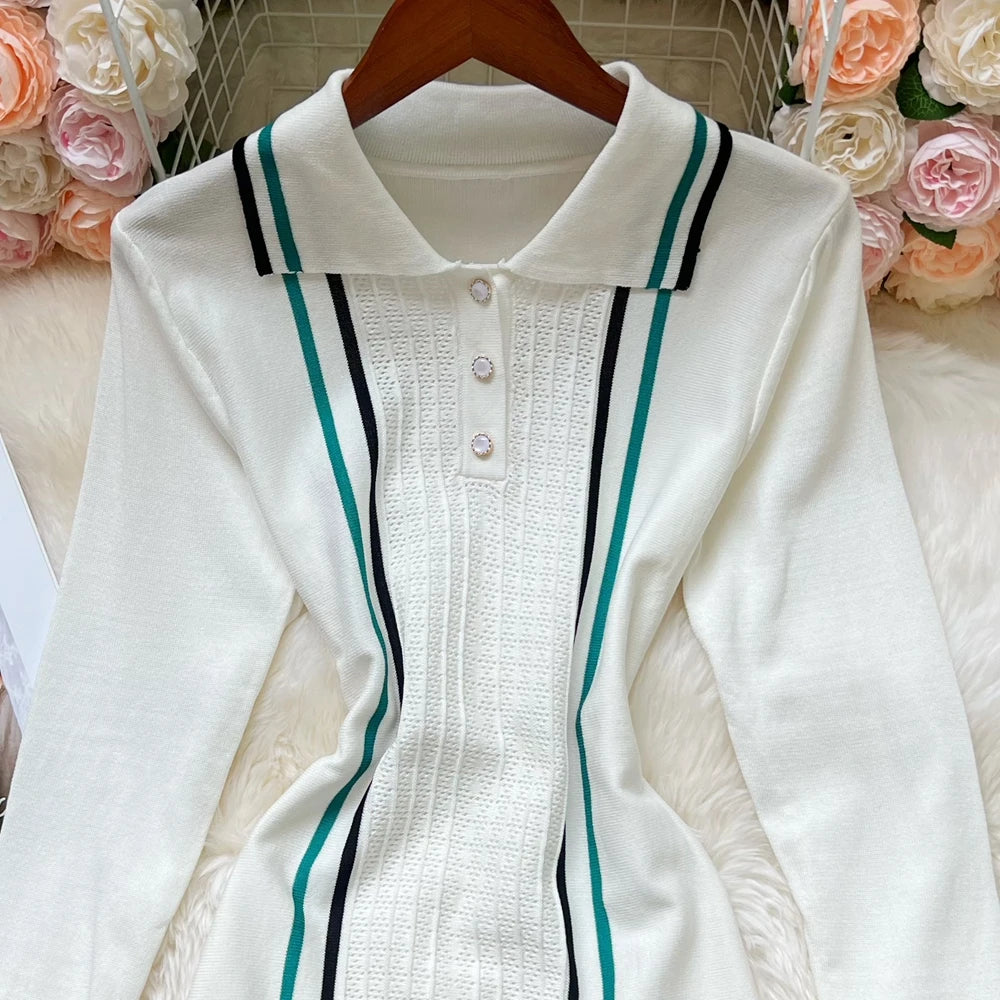YuooMuoo Brand Fashion Women Knitted Mini Dress Ins Hot Sexy Package Hips Ruffled Party Dress Streetwear Lady Outfits Vestidos