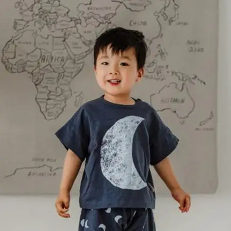 Child Tees Versatile Casual Sports T Pullover Shirt Toddler Brand New Cute Print Solid Tops 2023 Summer Costume For Girls Boys