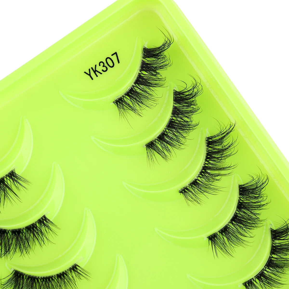 New Half Eyelashes 3/10Pairs Half Lashes Natural 3D Cat Eye Lashes Clear Stem False Eyelash Extension Makeup Faux Cils maquiagem