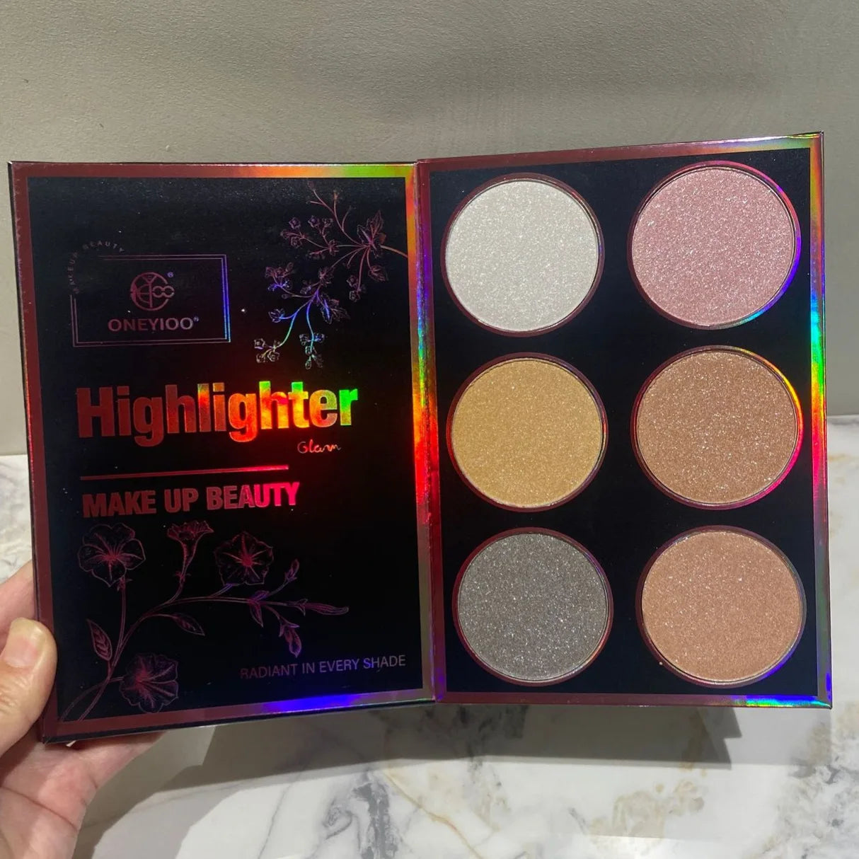 New 55-Color Eyeshadow Palette Lipstick Highlighter Contour Palette Professional Makeup Kit with Shimmer Matte Eye Shadows