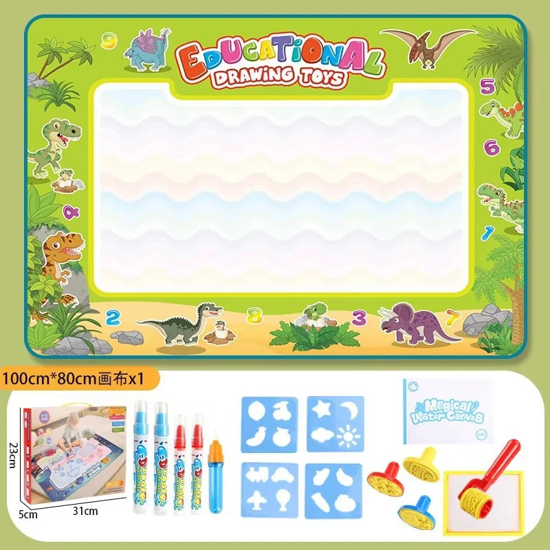 Oversized Magical Water Canvas pens Montessori Toys Learning Blanket Writing  Drawing Repeated Graffiti Painting  toy