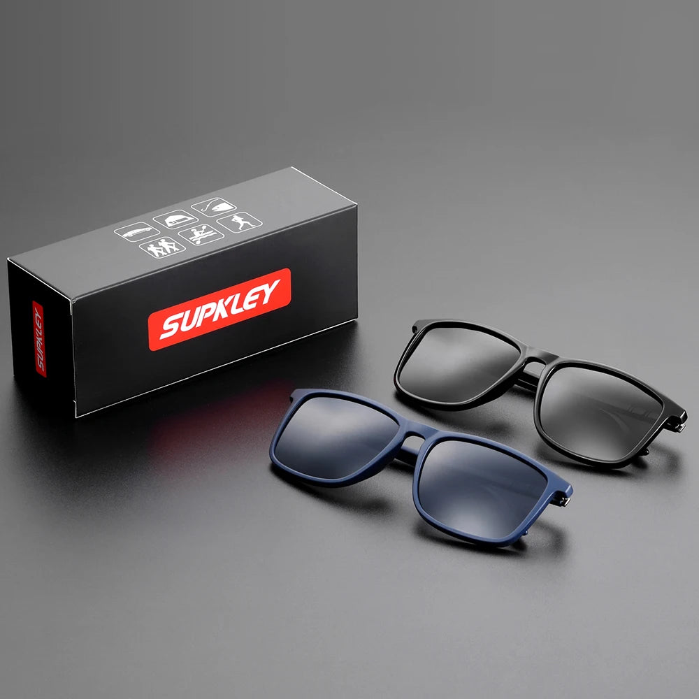 SUPKLEY Men's Polarized Sunglasses Driver Driving Fishing Sunglasses Outdoor Cycling Sports Glasses UV400 Eyewear Accessory