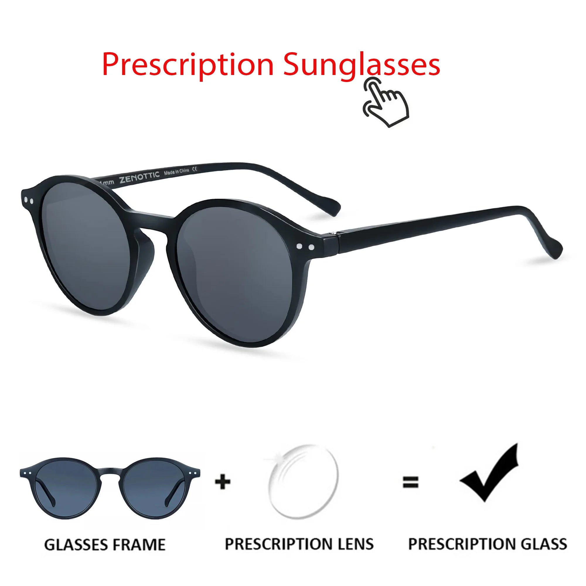 ZENOTTIC (S Size) Retro Circular Polarized Sunglasses 2026 2025 Men Women Vintage Small Round Sun Glasses UV400 Goggles Shades