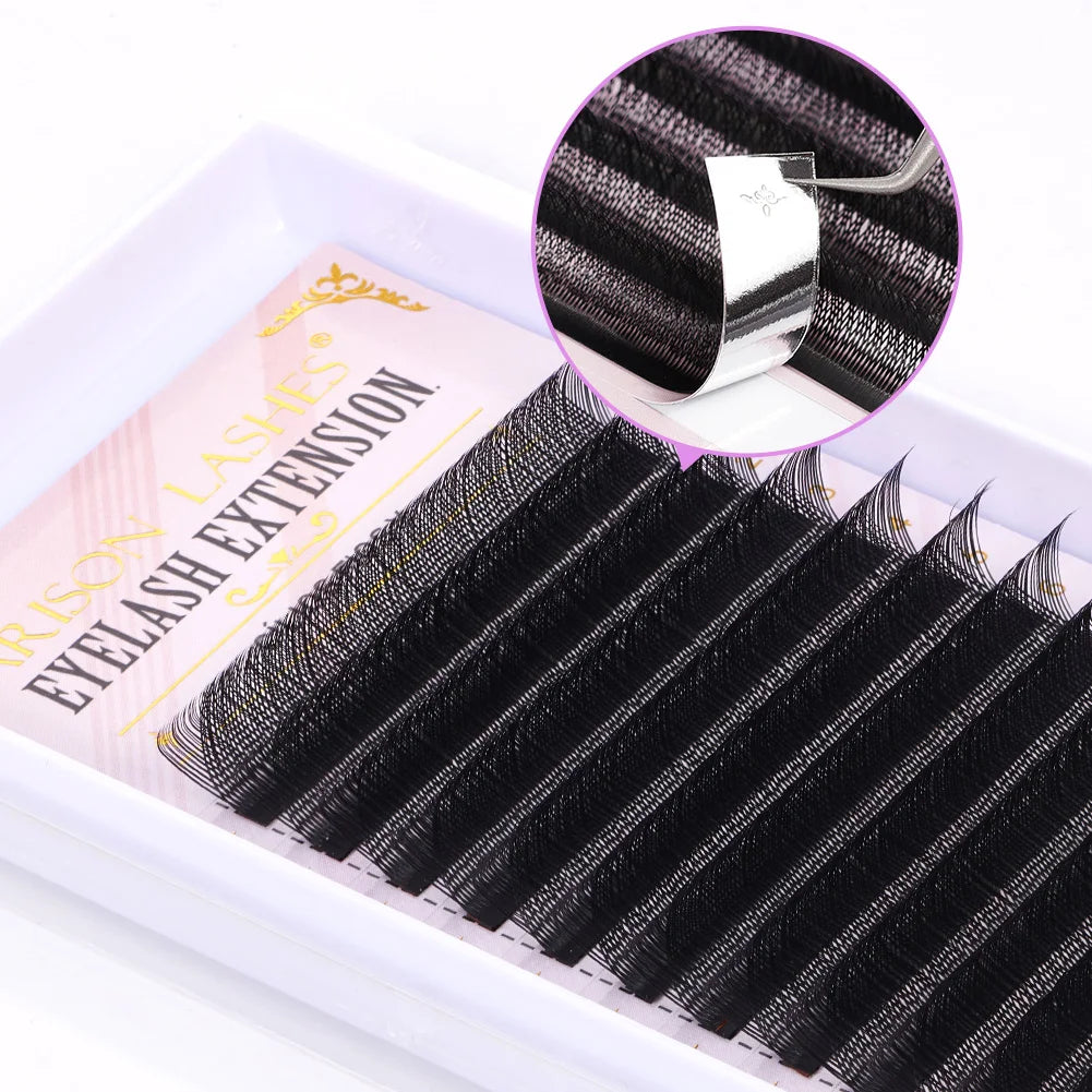 ARISON 3D/4D/5D/6D W-Shape Eyelashes Extension Premade Volume Fans YY-shape Lashes Faux Mink Soft Easy Faning Natural Lash