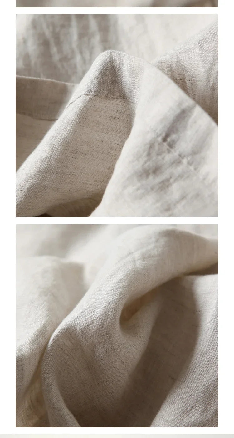 2026 Summer Women's Culottes Cotton Linen Cropped Wide Leg Pants Elastic Waist Casual Palazzo Trousers with Pockets