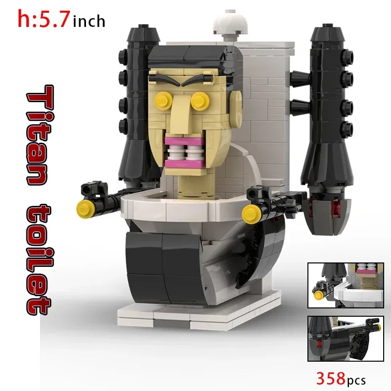 Moc Skibidi Toilet Action Figures Model builing Blocks Camerman Titan Speakerman Surveillance Man TVMan Boys Toys For Kids Gifts