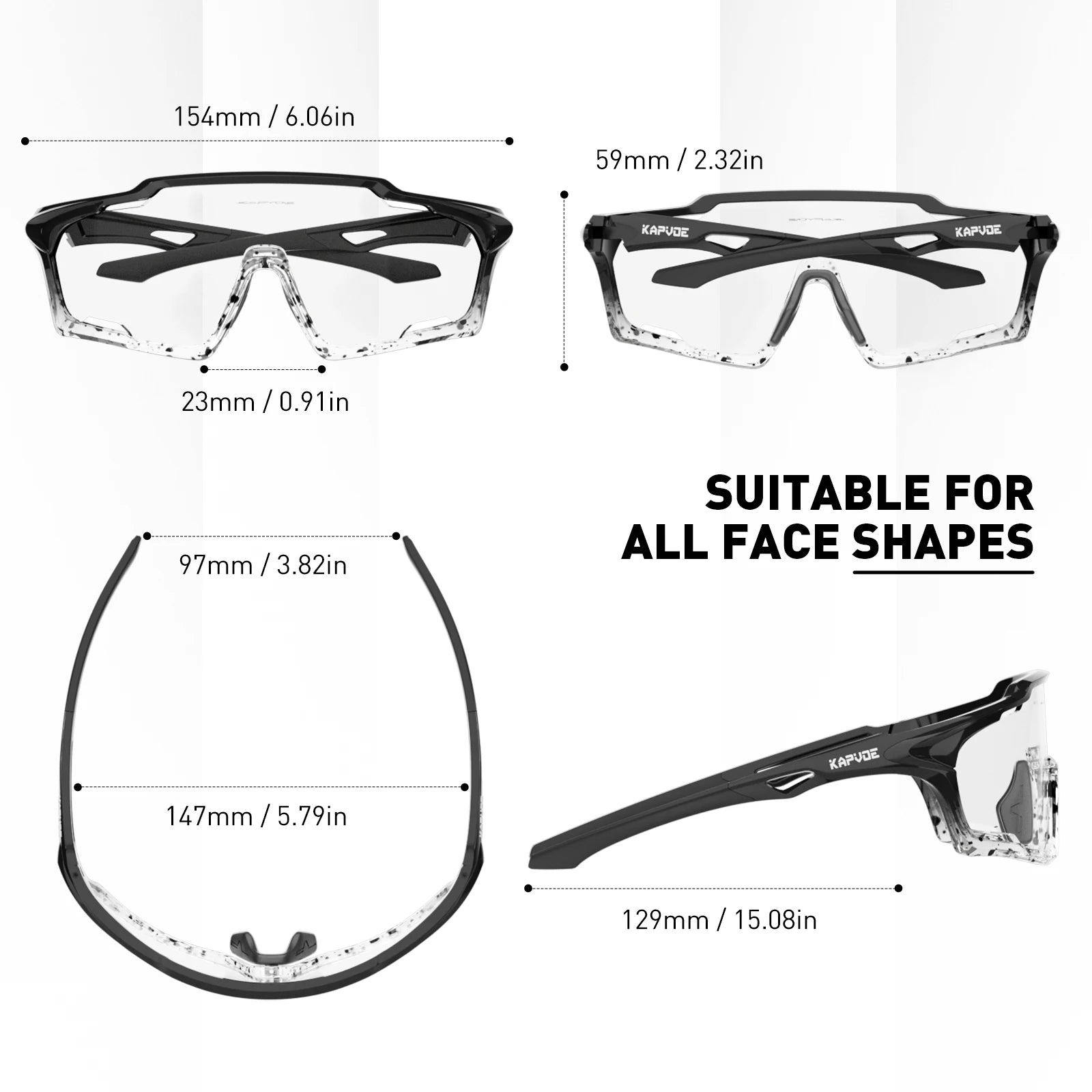 SCVCN Photochromic Sunglasses for Man Cycling Glasses MTB Riding Skating UV400 Fishing Goggles Woman Bike Bicycle Baseball 2026