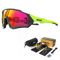 KAPVOE Polarised Cycling Glasses Outdoor Bicycle UV400 Goggles 5 Interchangeable Lenses Unisex Sports Sunglasses for Men Women