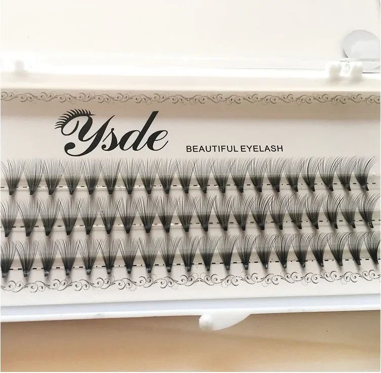 HBZGTLAD 8-18mm 60 bundles/Set Natural 6/10/20D Black 0.07mm fiber Lashes False Eyelashes Extension Beauty Tips Big eye tools
