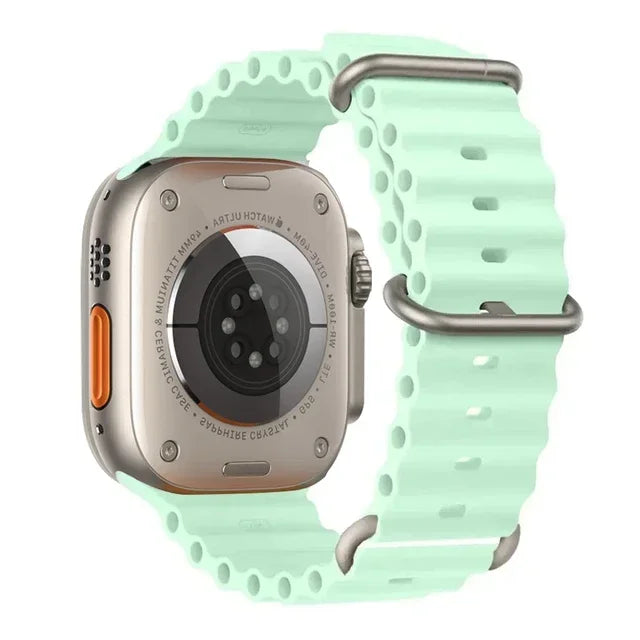 Ocean strap For Apple Watch Ultra 2 Band 49mm 10 9 8 7 45mm 41mm Silicone Bracelet Wristband iWatch 6 5 4 3 SE 44mm 40 42mm band