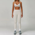 Hearuisavy Women's Running Comfort 2Pcs Sports Pants Set High Waist Push Up Workour Sportswear Casual Cycling Jogging Yoga Bras