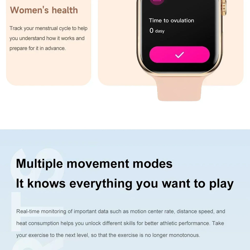 NEW Smart Watch Series 10 HD Screen Custom Dial Wireless Charging Men BT Call NFC Women Sport GPS Smartwatch For IOS Android
