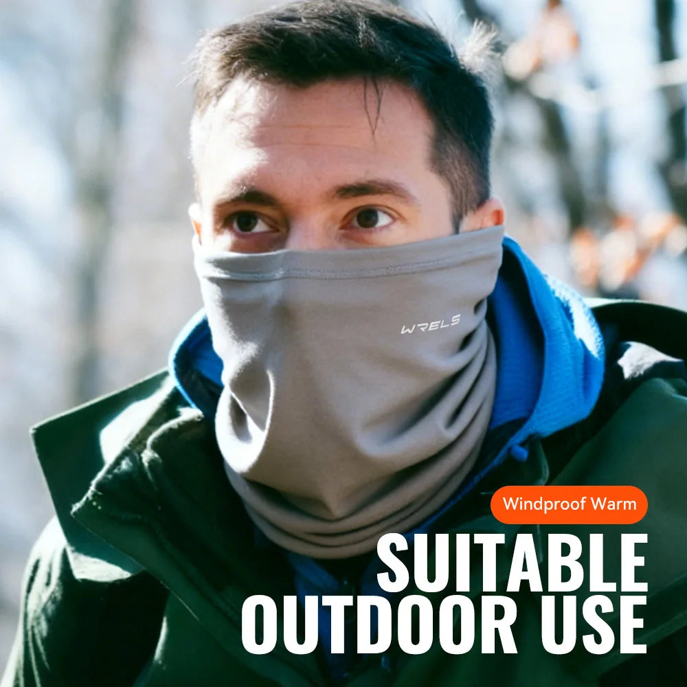 WRELS Winter Neck Gaiter Neck Warmer Cover Ski Gaiters for Men Women Fleece Thick Windproof Ski Mask Scarf Breathable Face Mask