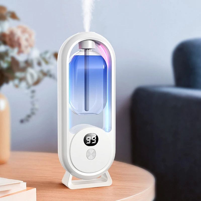 Wall Mounted Essential Oil Diffuser Rechargeable Timed Spray Aromatherapy Humidifier Digital Display Air Freshener