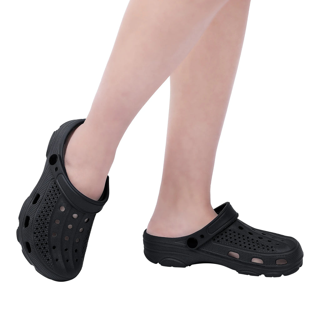 Smile Pop Casual Men Clogs Slippers Band Summer Slippers Outdoor Non-slip Beach Cozy Men Shoes Soft EVA Home Breathable Slippers