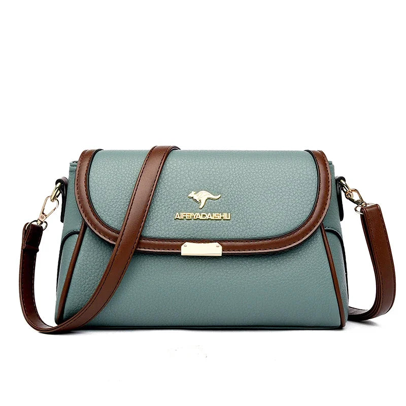 Solid Color Top Quality Leather Small Shoulder Bagsfor Women 2026 Hot Messenger Bags with StrapDesigner Crossbody Bag Sac AMain