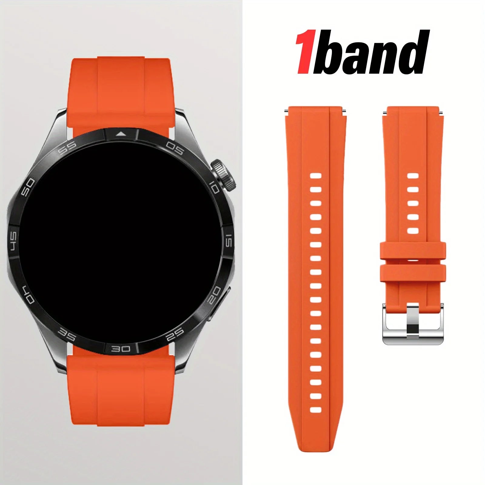 18/22mm Quick-Release Strap for Huawei Watch GT4, Soft Expandable Multi-Color, Minimalist Durable Smartwatch Accessory