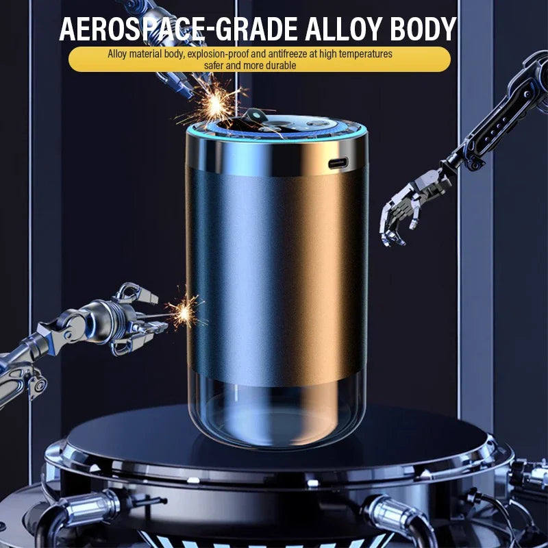 5 Modes Car Mounted Perfume Aromatherapy Automatic Spray Odor Removal Aluminum Alloy Colorful Atmosphere Light Star Ceiling
