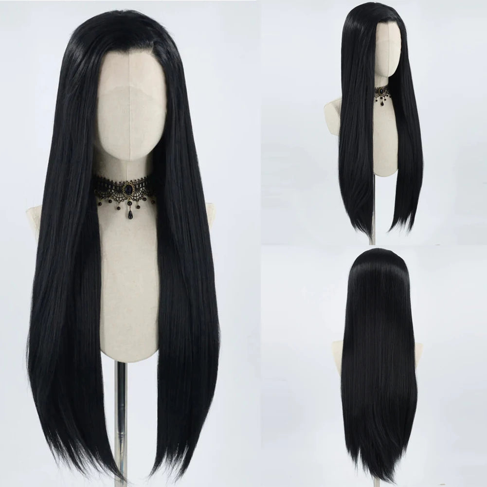 Charisma Synthetic Lace Front Wig Long Silky Straight Hair Heat Resistant Hair Synthetic Wigs For Women Ginger Blonde Wig
