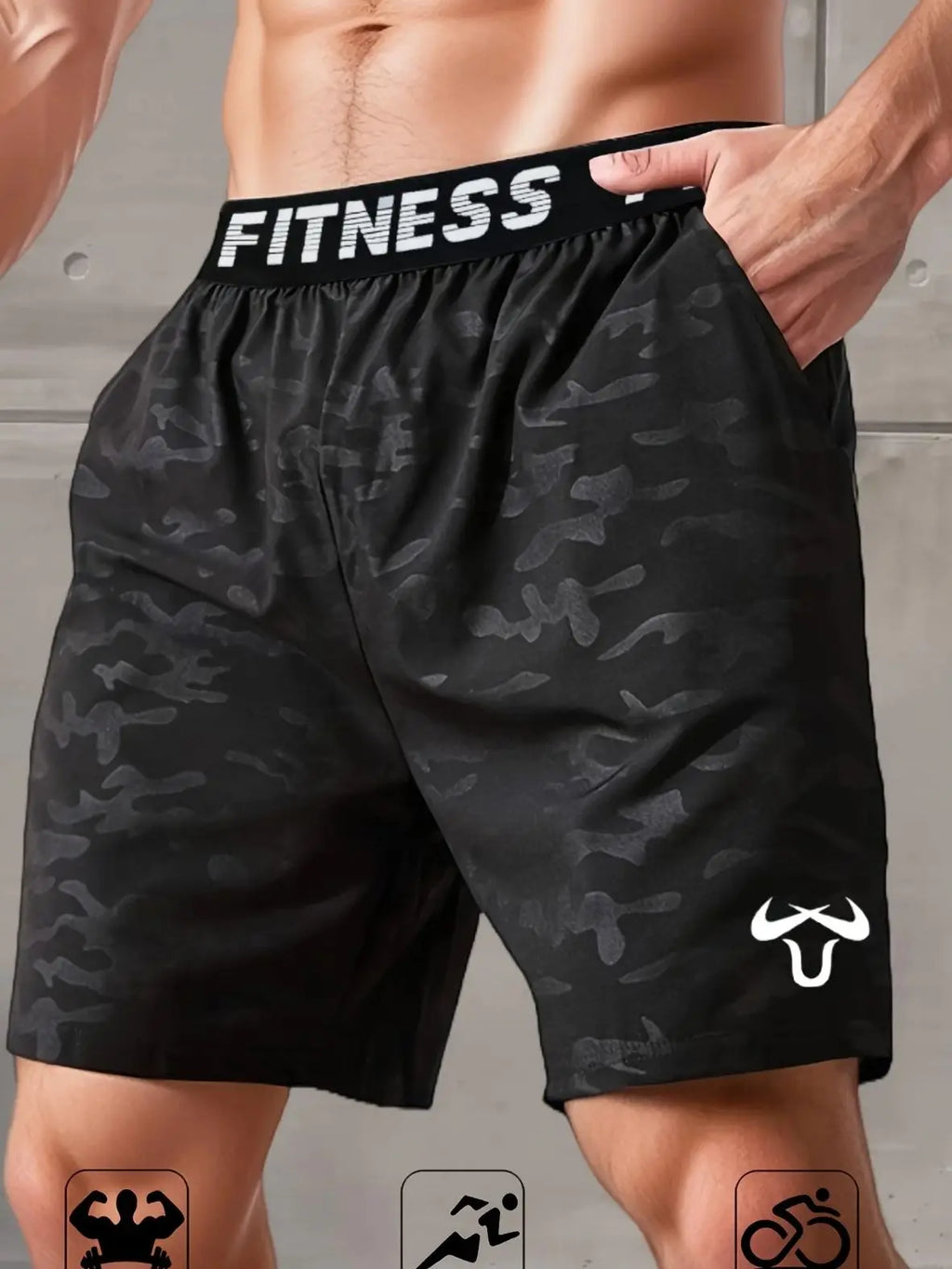 Men's sports shorts, quick drying training shorts