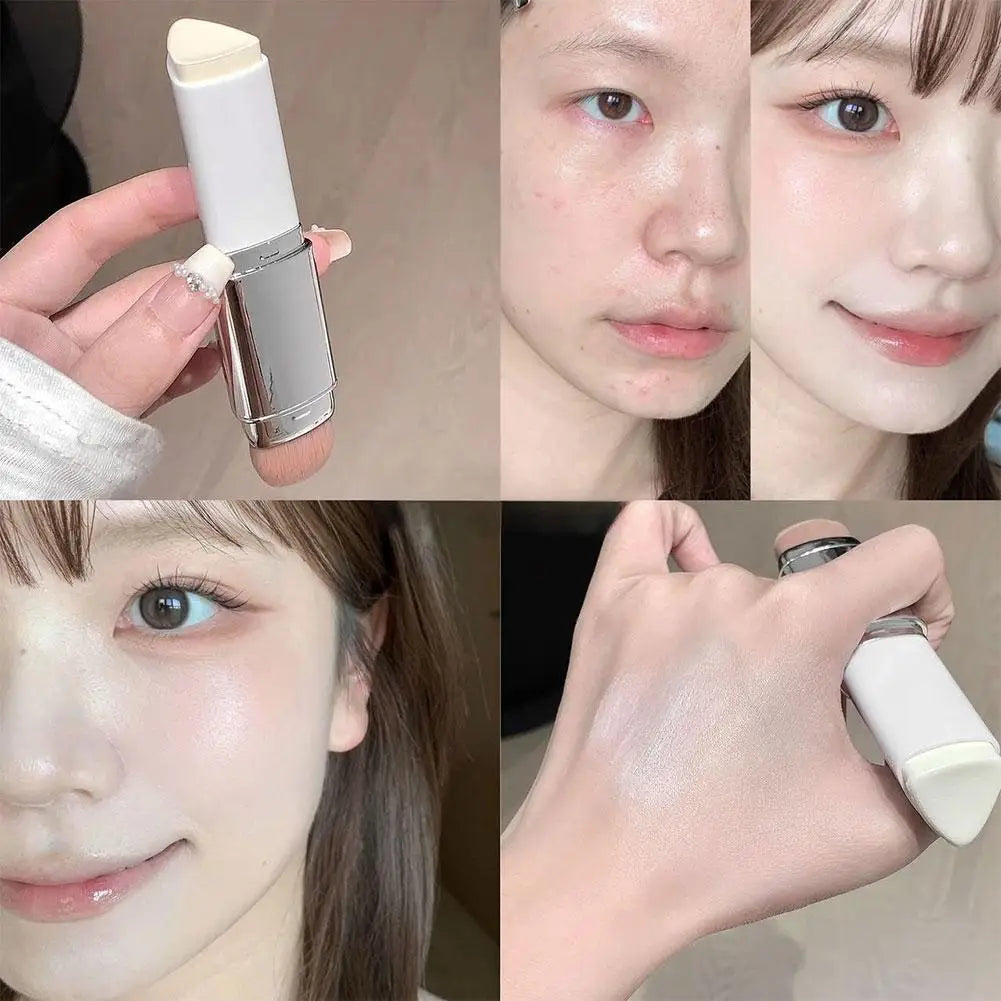 Dual-ended Foundation Stick Natural Matte Ivory White Natural Color Foundation Stick Even Out Skin Tone Provides Spot Foundation