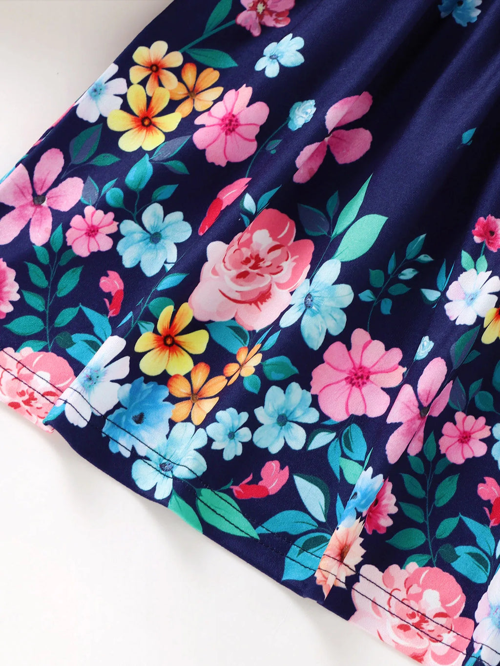 Kids Girl Summer New Sling Dress Flower Print Suspenders Dresses Daily Comfortable Casual Clothing for Children Girl 4-7 Years