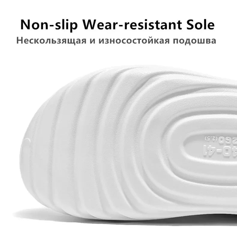 New Couple Models Hole Shoes Summer Women's Sandals Beach Lightweight Men's Slippers Baotou Waterproof Sandals Slippers Men