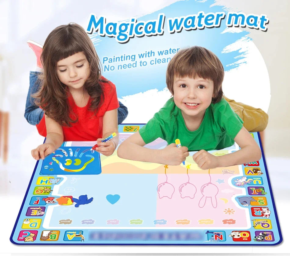 Oversized Magical Water Canvas pens Montessori Toys Learning Blanket Writing  Drawing Repeated Graffiti Painting  toy