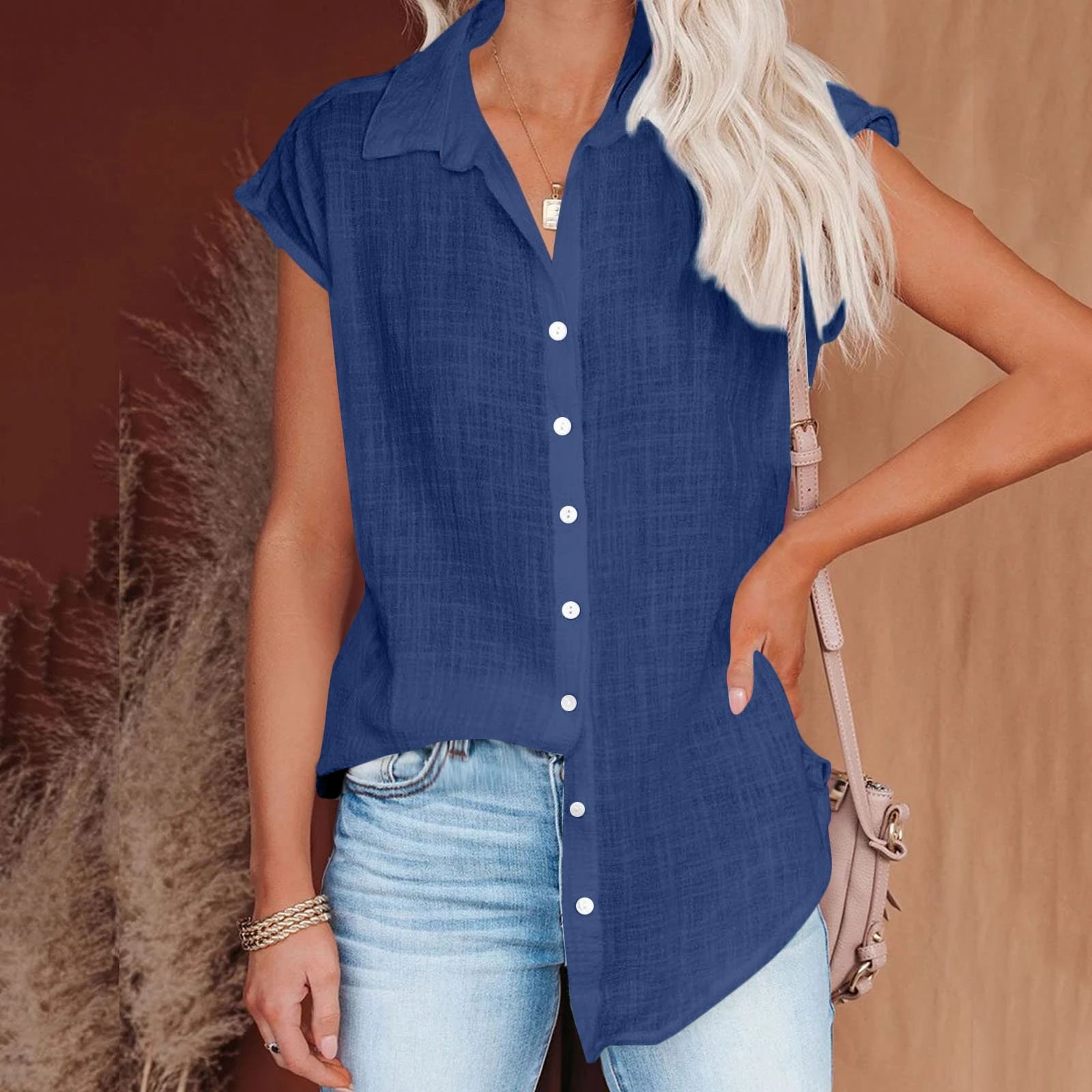 Summer Solid Cotton Linen Shirt Women's Clothing Casual Short Sleeve Tops Tee Ladies T-Shirts Blusas Thin Loose T Shirt Woman