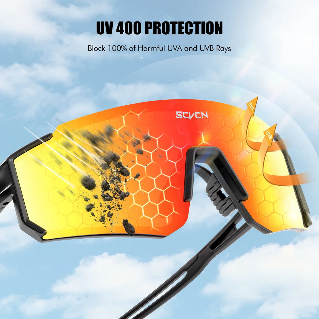 SCVCN Fashion Sunglasses for Men Women Sports Glasses Hiking Eyewear Outdoor Cycling  MTB Bike Mountain UV400 Skiing Goggles