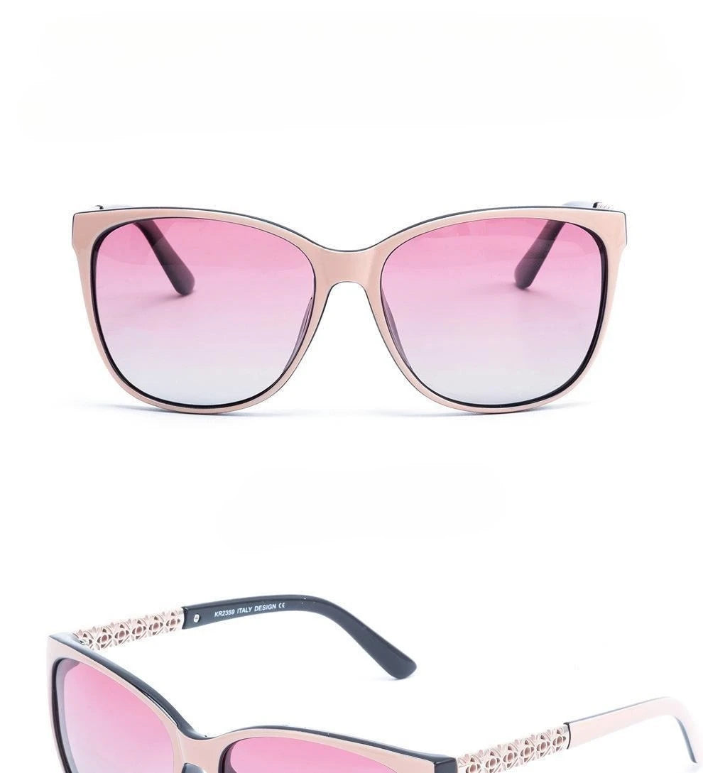 1PC Fashion Frame Polarized Women's Sunglasses Cat's Eye Polarized Sunglasses Sunshade Glasses