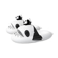 4cm Thick Sole Shark Slippers For Women Men Indoor Beach Slides Cute DIY Night Glowing Lantern Couples Summer Street Sandals