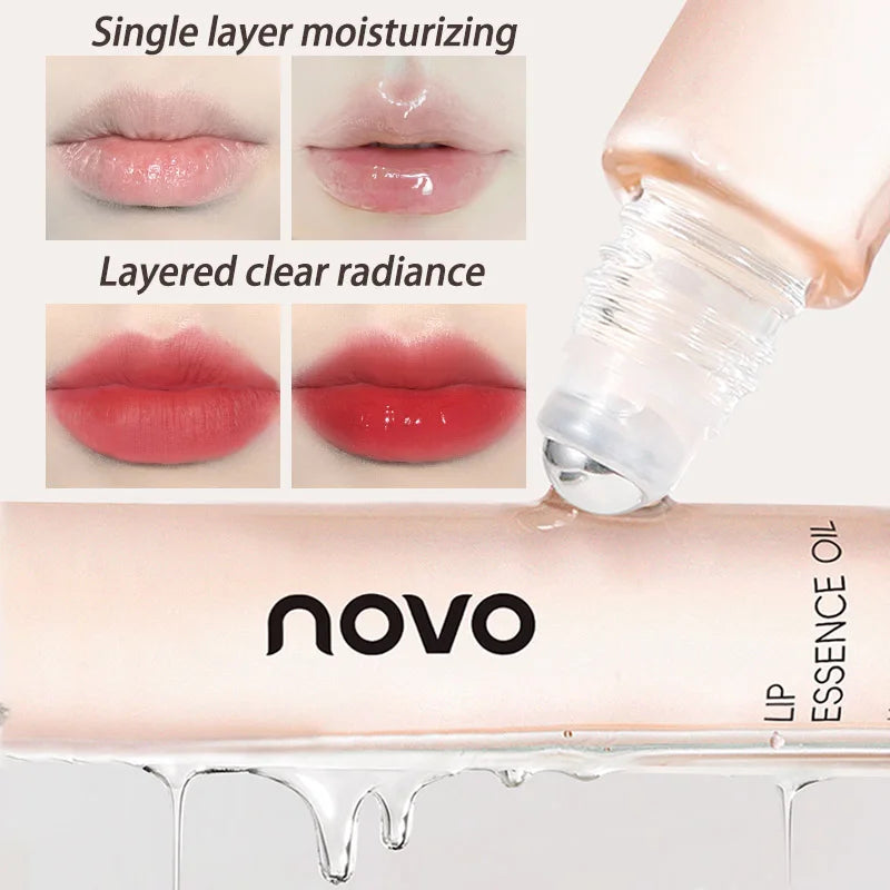 Squalane Hydrating Lip Serum & Lip Oil,Long-Lasting Moisture,Non-Greasy,Vitamin E, Nourishing Lip Care For Dry Cracked Lip Tones