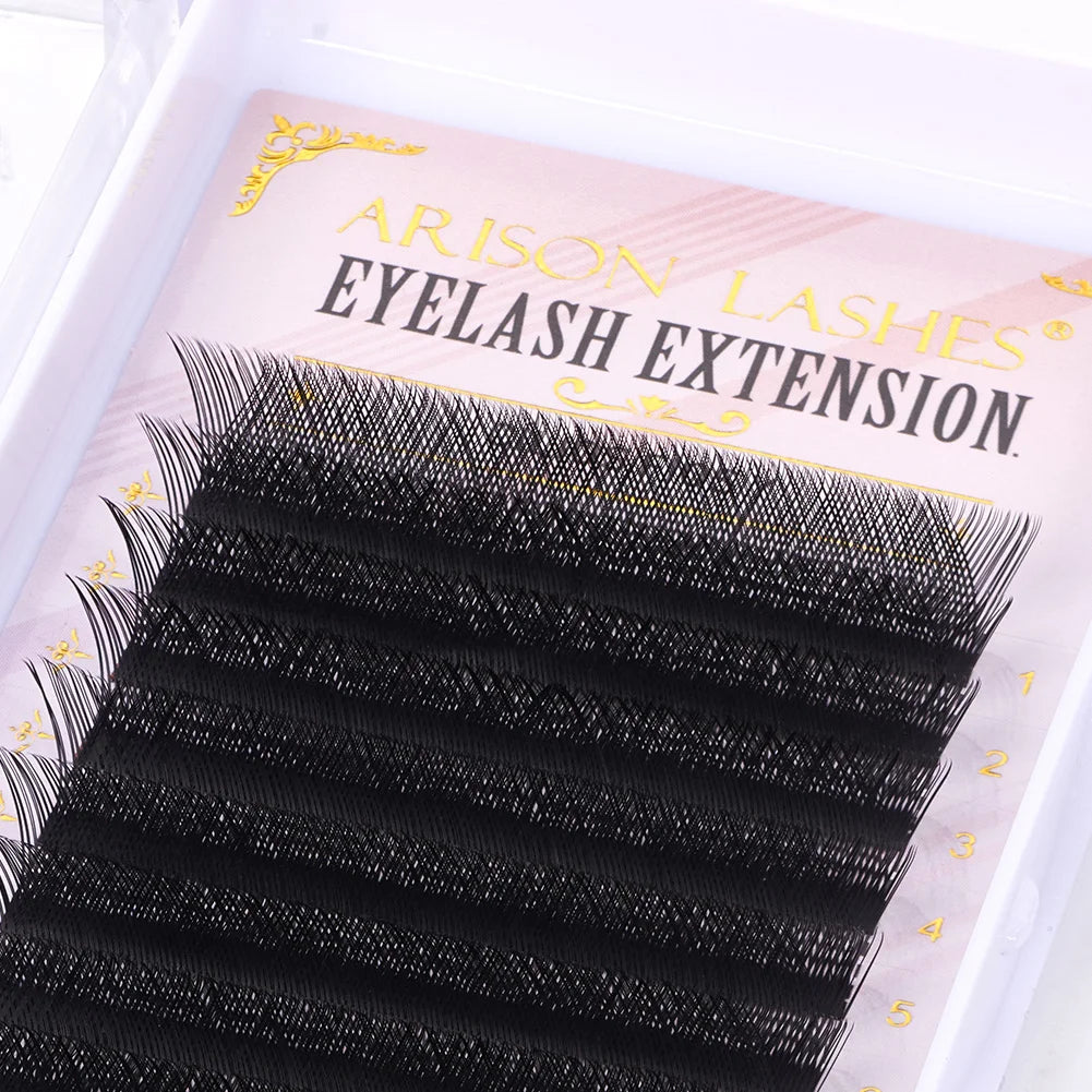 ARISON 3D/4D/5D/6D W-Shape Eyelashes Extension Premade Volume Fans YY-shape Lashes Faux Mink Soft Easy Faning Natural Lash
