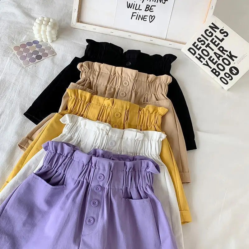 Summer Clothes for Girls Candy Color Kids Cotton Shorts for Girls Summer Casual Wear Thin Breathable Outdoor Sports Pants