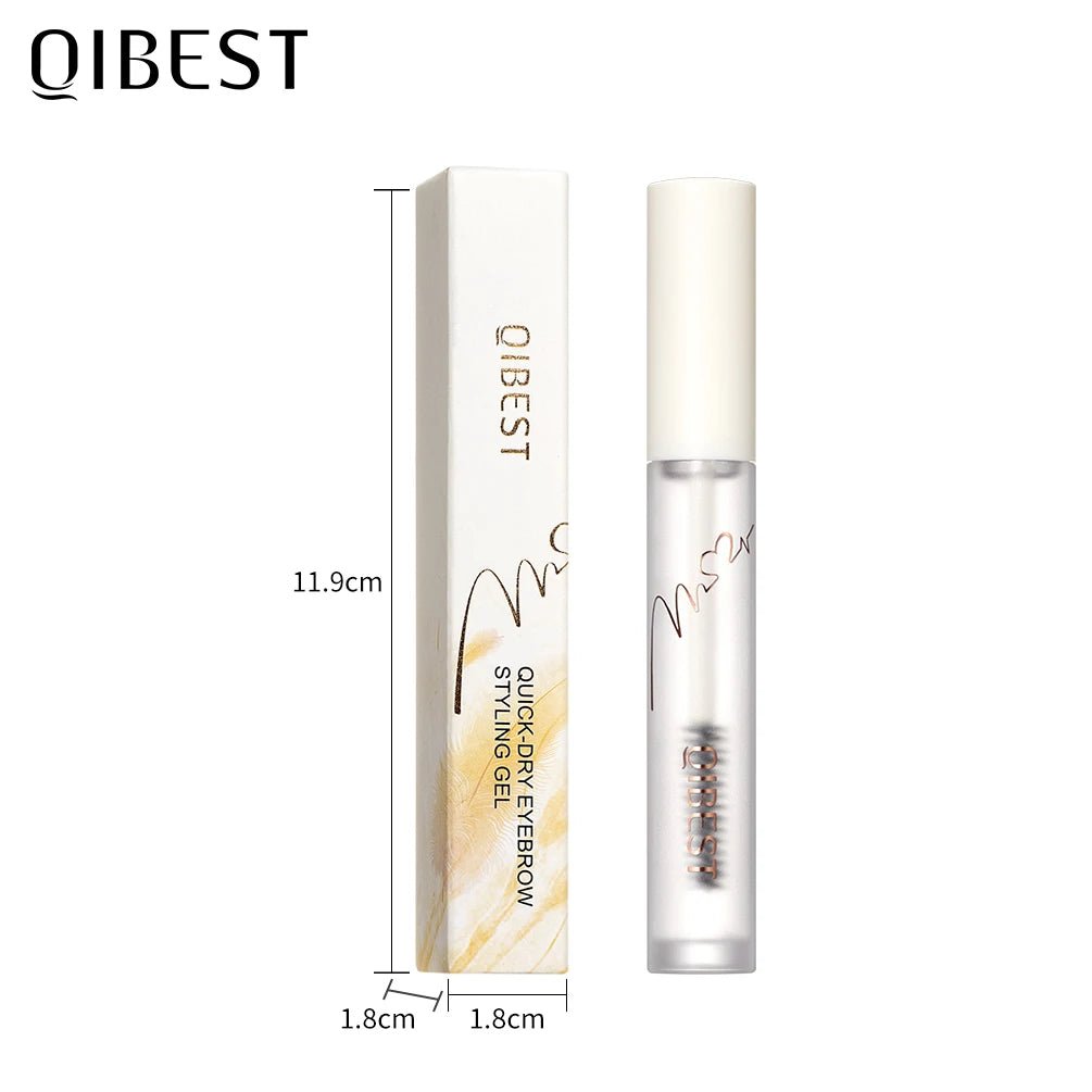 QIBEST Eyebrow Gel Styling Liquid Colorless Transparent Fixed Gel Waterproof Sweat-proof Eyebrow Repair Makeup Gel For Eyebrows
