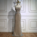 Luxury Sliver Designer Evening Dresses with Sparkling Crystal Gowns For Woman wedding party Serene Hill 2025 Customized LA72919