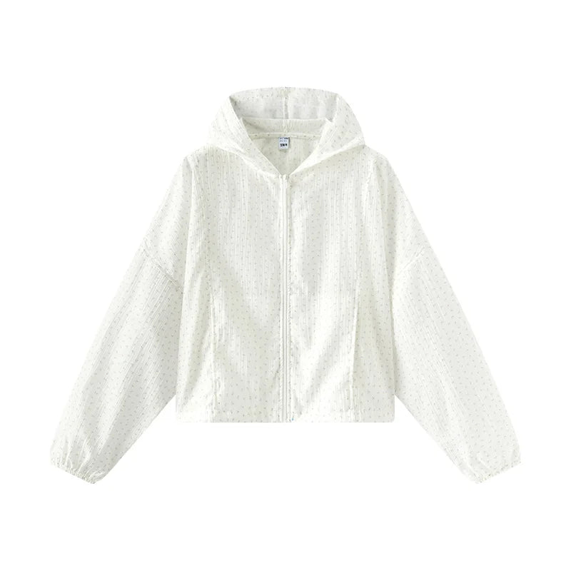 Semir Jacket Women Floral Print Girly 2025 New Summer Oversize Hooded Jacket Sweet for Casual and Trendy Outfits