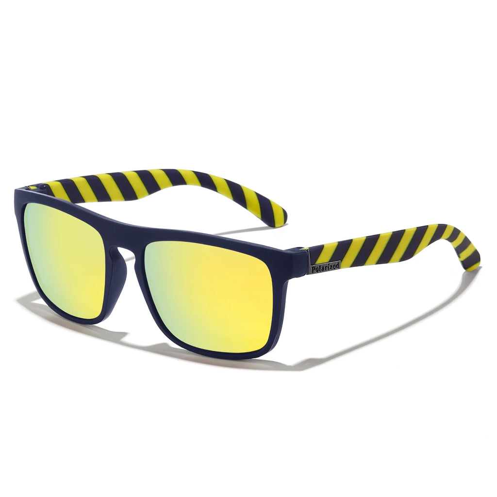 Retro Style Square Frame Polarized Cycling Sunglasses Men Night Vision Car Driving Sunglass Dirt Bike Motorcycle Glasses UV400