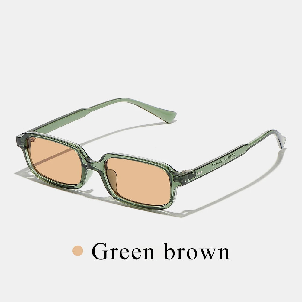 Ruiao Women Small Square Sunglasses Retro Fashion UV400 Sun Glasses for Women Luxury Brand Designer Eyewear Female Shades